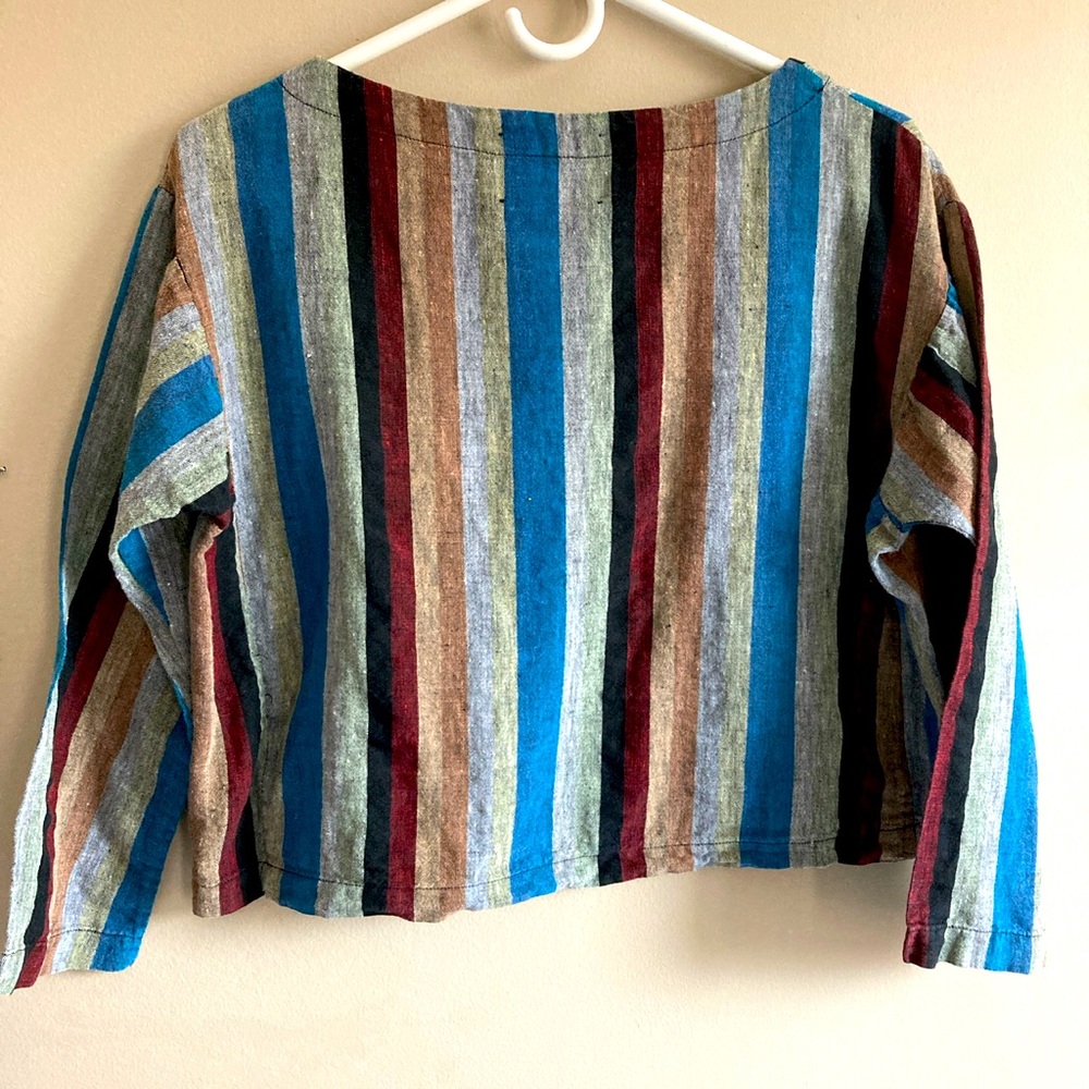 🍬 Sugar Candy Mountain: Mia Linen Striped Top size Small